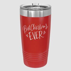 Best Christmas Ever Insulated Stainless Steel Travel Mug with Slider Lid